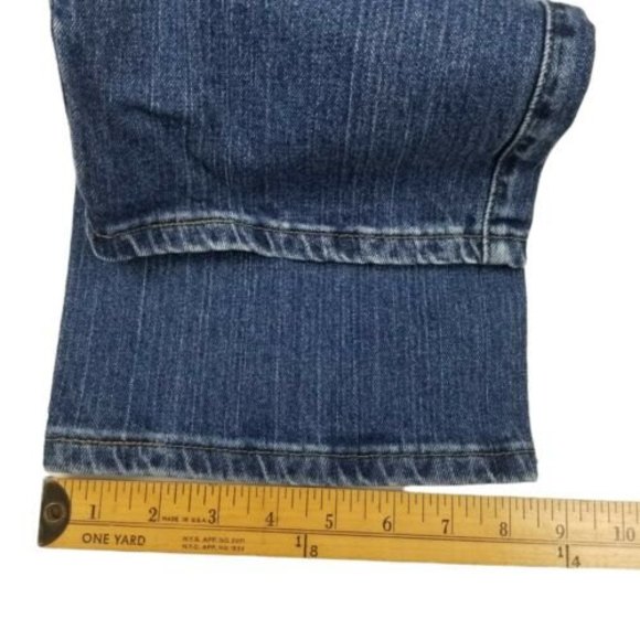 Lee Jeans Women's size 12 M Straight Leg Dark Wash Mom High Rise Pink W33 L29.5 - Picture 9 of 12